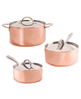 Vintage-Like Tri-Ply Polished Copper 6 Piece Cookware Set