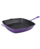 Berghoff Neo 10" purple cast iron grill pan.