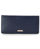 Brahmin Ady Belcanto slim trifold wallet in navy.