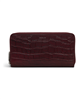 Radley London dark cherry faux croc zip-around wallet - discounted.