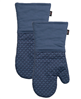 Ogee Silicone Cotton Oven Mitts, Set of 2 - Indigo