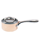 7" covered copper tri-ply saucepan - non-hammered.