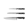 Henckels Classic Precision 3-pc chef knife starter set with discount information included.