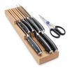 Henckels Forged Premio 9-pc knife set with drawer storage.