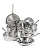 Tramontina Tempo Tri-Ply Base Stainless Steel 14-Pc. Cookware Set with Glass Lids