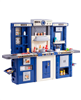 Kids Kitchen Playset, 3-in-1 Kitchen with Spray, Lights & Sounds