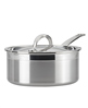 ProBond 3-quart covered saucepan, stainless steel, silver.