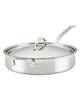 ProBond Clad Titum Stainless Steel Nonstick 5-Quart Covered Saute Pan with Helper Handle