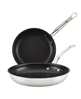 Hestan ProBond Clad Titum Stainless Steel Nonstick, Set of Two- 8.5" Open Skillet 11" Open Skillet
