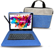 10.1" Octa Core 128GB Storage Android 15 with Unique Oracle Keyboard Case and Tablet Briefcase - Blue