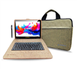 Linsay 10.1" Octa Core Tablet, 256GB, Android 15, with Oracle Keyboard Case & Briefcase - Brown, discounted.