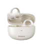 Baseus MC1 open ear true wireless sport earbuds in white.