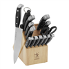 15-pc Henckels knife block set.