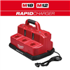 Get a discount on the M12 and M18 12-volt/18-volt lithium-ion multi-voltage 6-port sequential rapid battery charger.