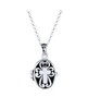 Religious Cross Prayer Box Locket Necklace Pendant Holder