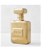 Gold Z Gallerie parfum bottle coin bank - stylish design.