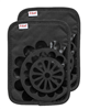 T-fal charcoal medallion print silicone and cotton twill pot holder set of 2.