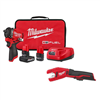 Get the M12 Fuel 12V Li-Ion Brushless Cordless Stubby 1/2" Impact Wrench Kit with Copper Tubing Cutter.
