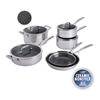 Zwilling Peak 10-pc ceramic hybrid nonstick cookware set on sale.