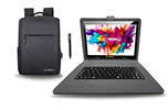 10.1" Octa Core Tablet with Designer Cloth Keyboard Case and Stylish Backpack and Pen Stylus