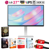 LG - 27 4K UHD UltraFine HDR10, IPS, PC Monitor + 26 Months Protection Bundle