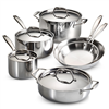 Tramontina 10-piece tri-ply stainless steel cookware set with lids - 20% off.