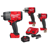 M18 fuel 18v cordless impact wrench set: includes 1/2 in. mid torque and 3/8 in. wrench.