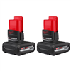 M12 12V lithium-ion XC high output 5Ah battery (2-pack) - discounted.