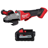M18 FUEL 18V Lithium-Ion Brushless Cordless 5 in. Flathead Braking Grinder with Paddle Switch No-Lock w/6.0 ah Battery