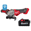 M18 Fuel 18V Lithium-ion Brushless Cordless Grinder (4-1/2 in./5 in.) with Paddle Switch & 6.0Ah Battery.