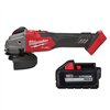 M18 FUEL 18V Lithium-Ion Brushless Cordless 4-1/2 in./5 in. Grinder with Variable Speed and Slide Switch w/6.0Ah Battery