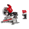 M18 Fuel 18V 12" cordless dual bevel miter saw with compact router.