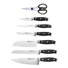 Henckels Forged Premio 7-pc knife set (no block) with a discount available.