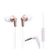 Panasonic Ergofit in-ear headphones with mic - rose gold.