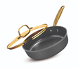 Armor Max Gold 4 quart Hard Anodized Ultra Release Deep Saute Pan