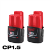 M12 12V 1.5Ah lithium-ion battery pack (2-pack) on discount.