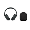 Wireless Over The Ear Noise Canceling Headphones with Protective Case - Black
