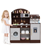 Kids Wooden Kitchen Set with Coffee Maker and Accessories