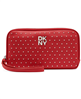 DKNY women's Jenny zipper wallet in bright red.