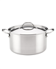 Anolon Everlast 10.75" stainless steel tri-ply stockpot - silver.