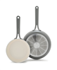 GreenPan Nova Gallery Ceramic Nonstick 2-Piece Frypan Set - Gray