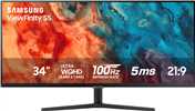 34” ViewFinity S5 Ultrawide QHD 100Hz AMD FreeSync Monitor with HDR10 (DisplayPort, HDMI) - Black