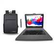 10.1" Octa Core 256GB Storage Android 15 with Designer Cloth Keyboard Case and Stylish Backpack and Pen Stylus - Black