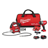 M18 FUEL 18V Lithium-Ion Brushless Cordless High Torque 1/2 in. Impact Wrench w/ Friction Ring & Grease Gun Combo Kit