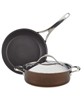 Get 20% off the 3-piece Anolon Nouvelle Copper Luxe hard-anodized nonstick cookware set in sable.