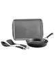 Circulon 4-piece hard-anodized nonstick cookware set in black, induction-compatible, with a discount.