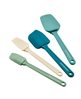 Rachael Ray 4-piece mixed blue kitchen utensil set.