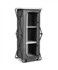 Gouun XL folding camping storage cabinet with 3 shelves and carry bag.