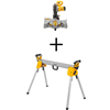 15 Amp Corded 10 in. Compound Single Bevel Miter Saw with Compact Miter Saw Stand