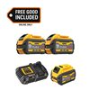 Get a 2-pack of Flexvolt 20V/60V MAX 9.0Ah batteries and a 6.0Ah battery pack with charger.